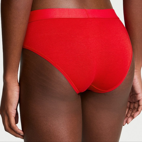 VS Logo Cotton Shine Patch Hiphugger Panty - Picture 4 of 4